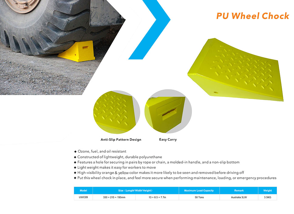 URETHANE WHEEL CHOCK